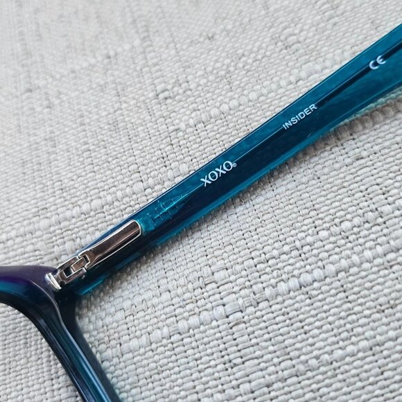 XOXO Women Eyeglasses Glasses Frame Black Turquoise INSIDER Eye Wear 51[]16 140 - Picture 10 of 11